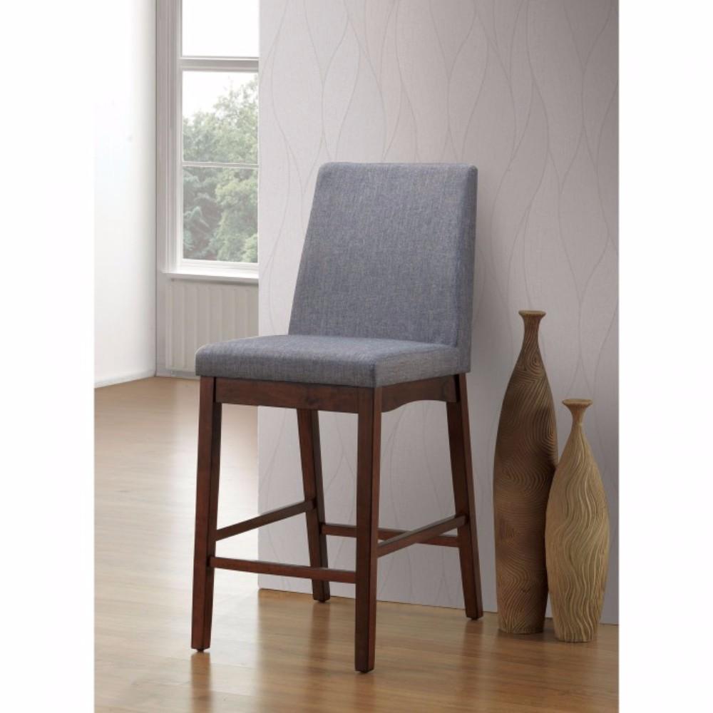 BM131262 Marten Midcentury Modern Counter Height Chair, Brown Cherry, Set Of 2
