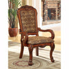 BM131292 Medieve Arm Chair Seat - Cal Foam, Antique Oak Finish, Set Of Two