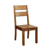 BM131303 Frontier Rustic Side Chair, Natural Teak Finish, Set Of 2
