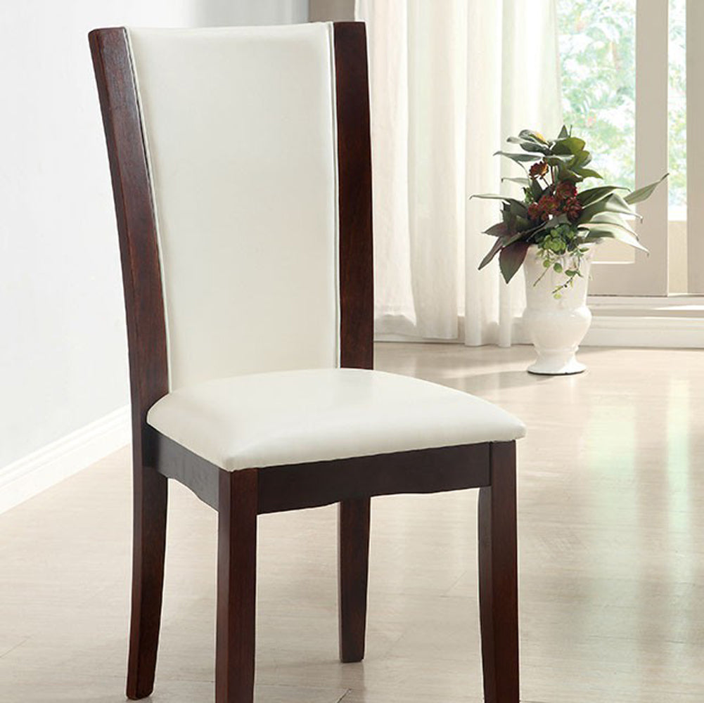 Benzara Manhattan I Contemporary Side Chair, White Finish