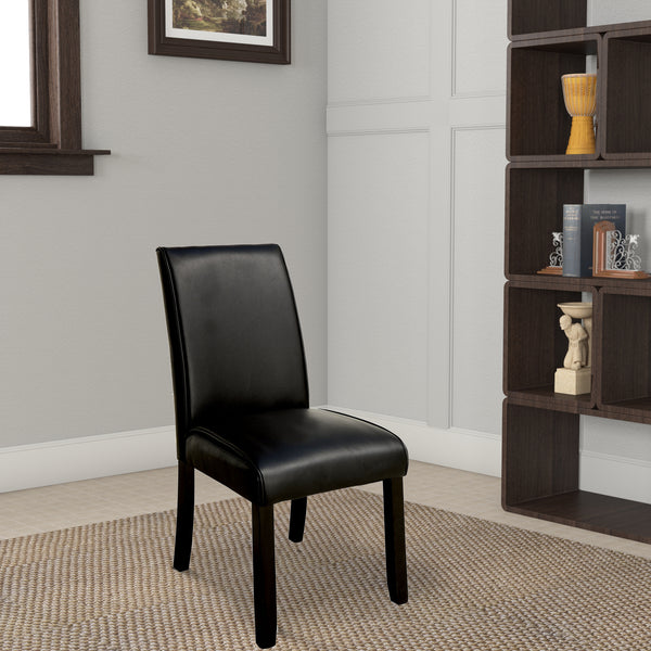 Grandstone I Contemporary Side Chair With Black Finish, Set Of 2 - BM131336