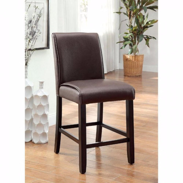 BM131337 Gladstone II Counter Height Chair, Dark Walnut Finish, Set Of 2