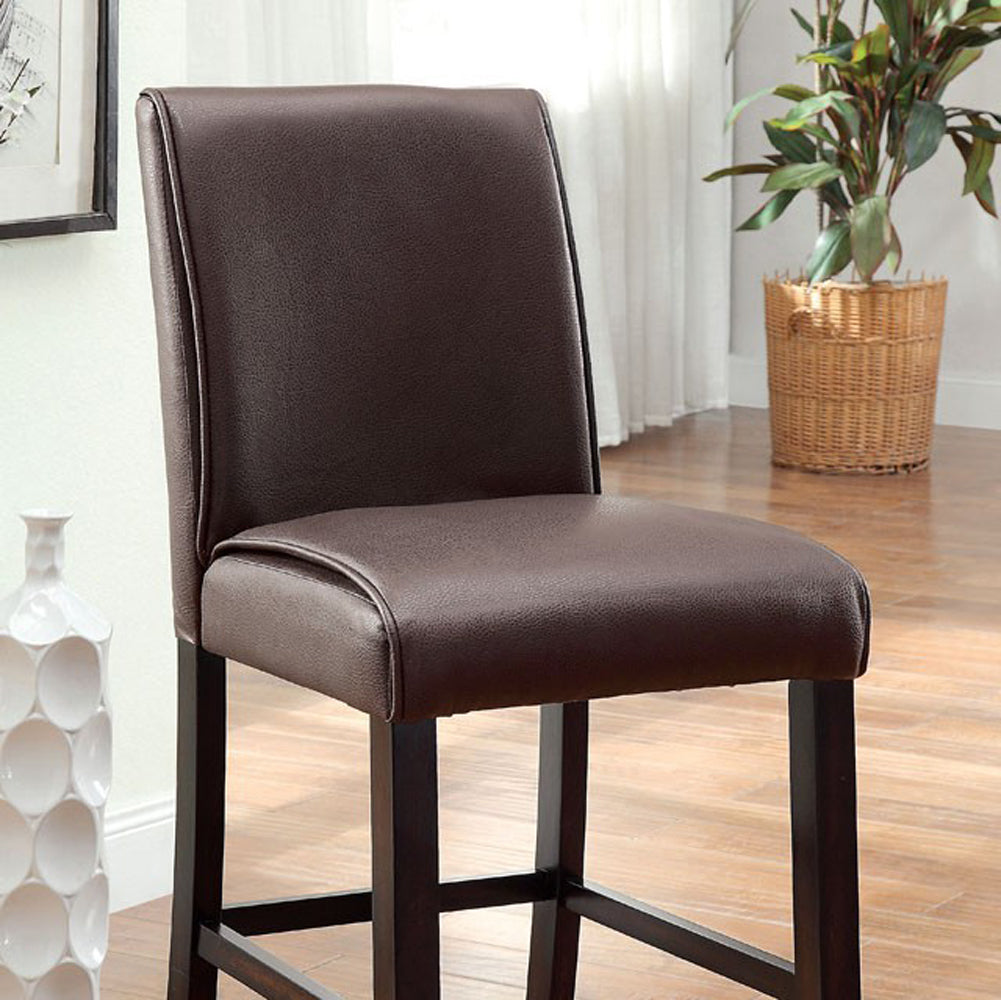 BM131337 Gladstone II Counter Height Chair, Dark Walnut Finish, Set Of 2