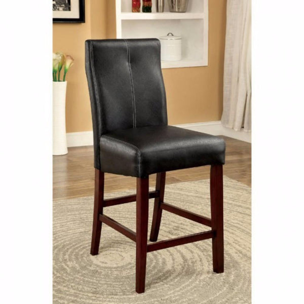 BM131339 Bonneville II Contemporary Counter Height Chair, Black, Set Of 2