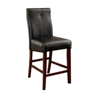 BM131339 Bonneville II Contemporary Counter Height Chair, Black, Set Of 2