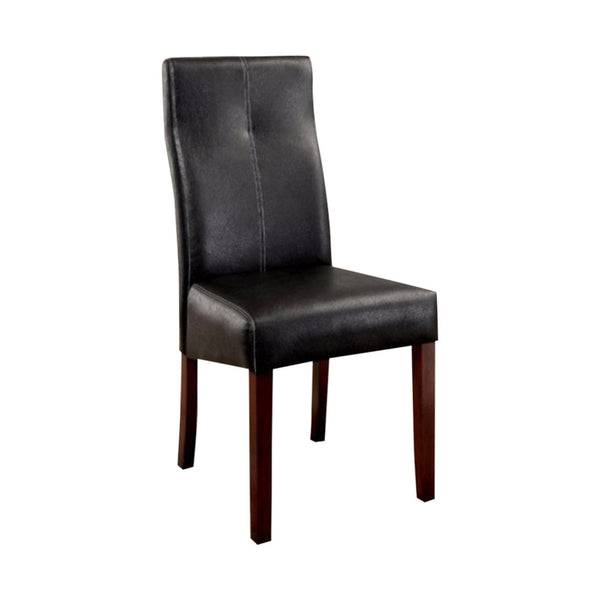 BM131340 Bonneville I Contemporary Side Chair With Black Pu, Set Of 2