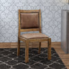 Gianna Cottage Side Chair With Fabric, Rustic Pine, Set Of Two - BM131348