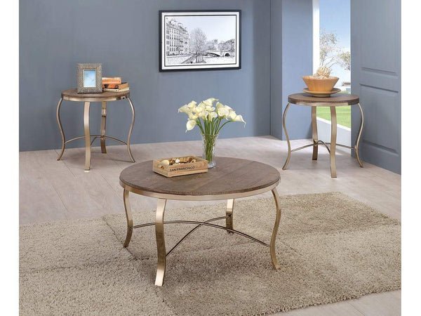 BM131436 Wicklow Transitional 3 PIECE TABLE SET, CHAMPAGNE