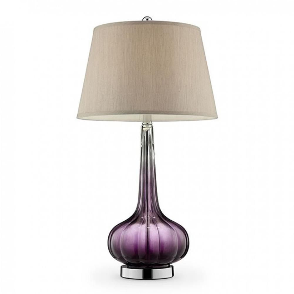 BM131784 FAY Contemporary  Berry Glass Table Lamp, Purple