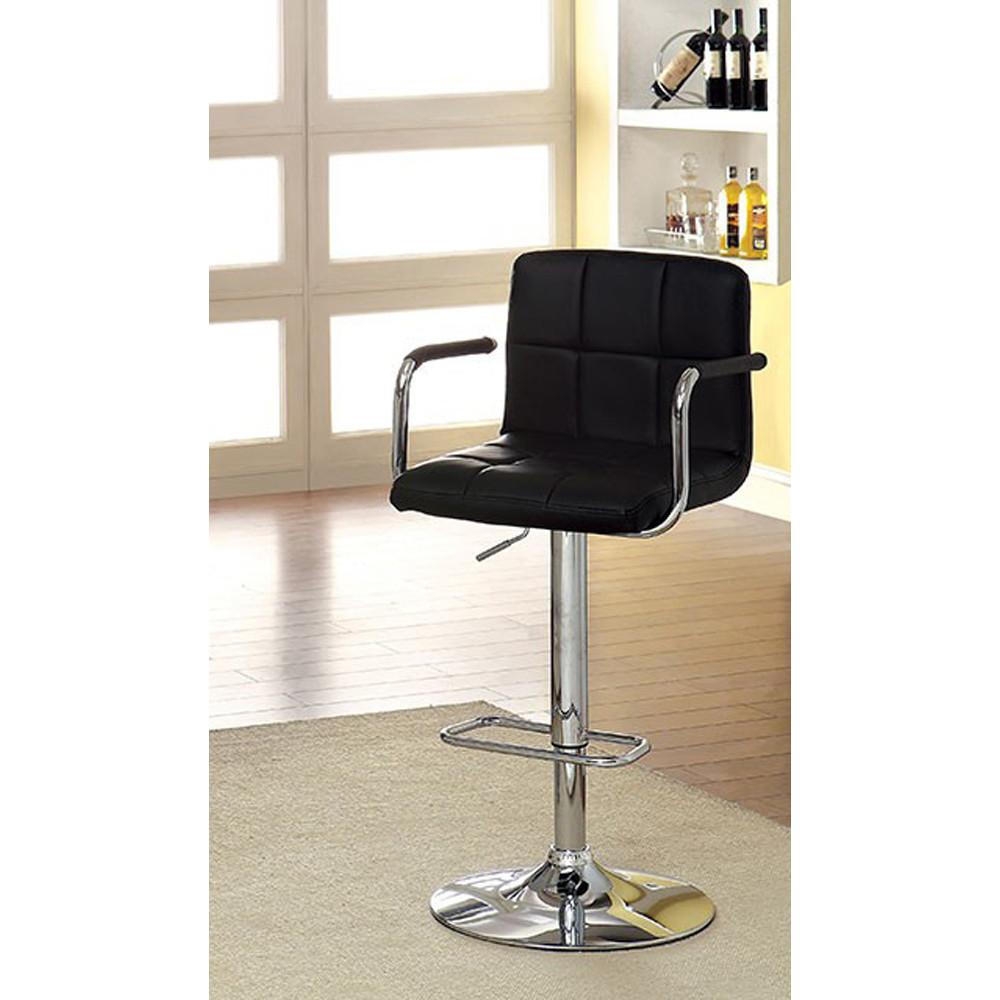 Corfu Contemporary Bar Chair With Arm, Black - BM131809