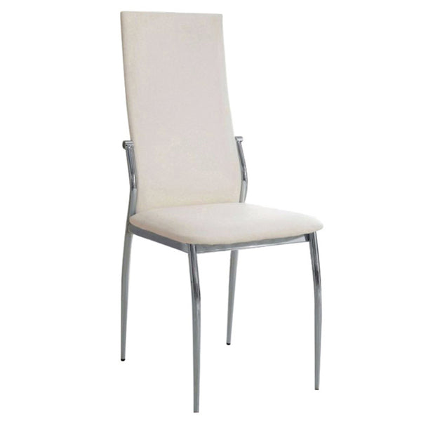 Kalawao Contemporary Side Chair, White Finish, Set of 2 - BM131829