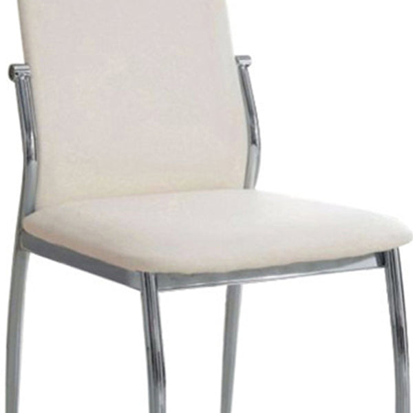 Kalawao Contemporary Side Chair, White Finish, Set of 2 - BM131829