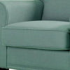 Belem Transitional Accent Chair With Blue Flax Fabric - BM131847