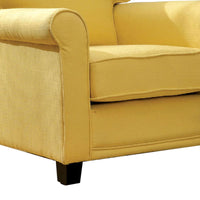 Belem Transitional Single Chair With Yellow Flax Fabric - BM131849