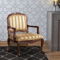 Burnaby Traditional Occasional Chair, Antique Oak - BM131907