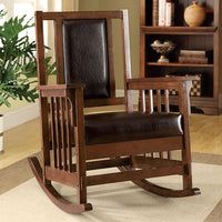 Apple Valley Transitional Apple Valley Rocker Chair, Expresso Finish - BM131915