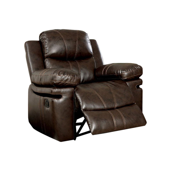 BM131921 Transitional Recliner Chair, Brown