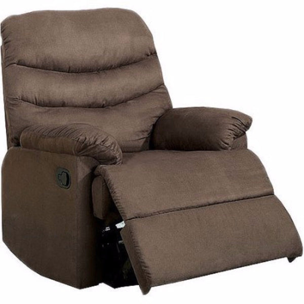 BM131938 Plesant Valley Transitional Recliner Chair With Microfiber, Brown