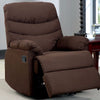 BM131938 Plesant Valley Transitional Recliner Chair With Microfiber, Brown