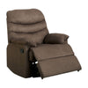 BM131939 Plesant Valley Transitional Recliner Chair With Microfiber, Light Brown