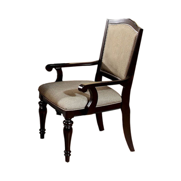 BM131982 Harrington Transitional Arm Chair, Dark Walnut, Set Of 2
