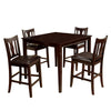 BM137431 West Creek II Natty Severe Five Counter Table Set, Espresso