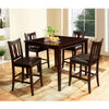 BM137431 West Creek II Natty Severe Five Counter Table Set, Espresso