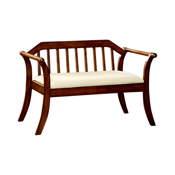 BM137828 Derby Transitional Style Bench, Dark Oak