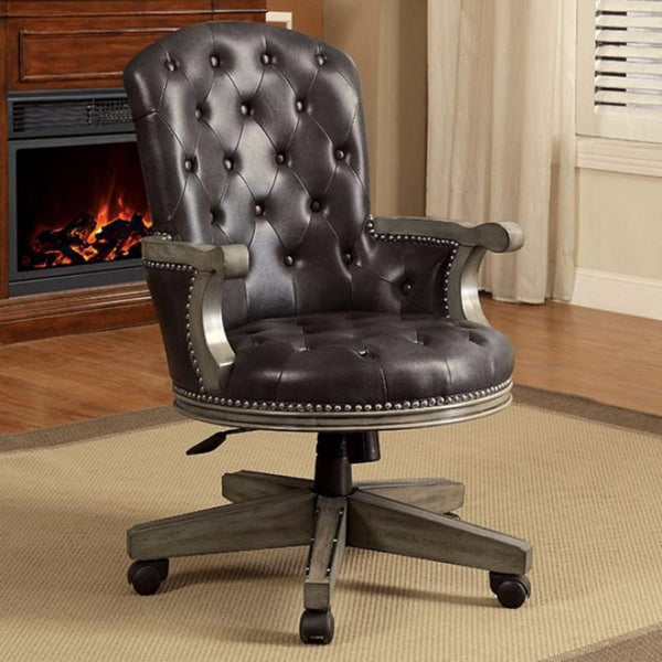 BM141697 Yelena Height Adjustable Arm Chair In Gray And Black