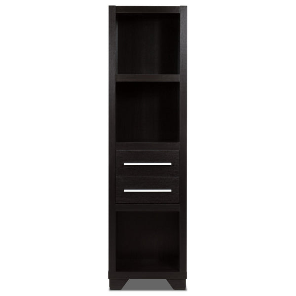 BM141949 Spacious Media Tower With Drawers, Brown