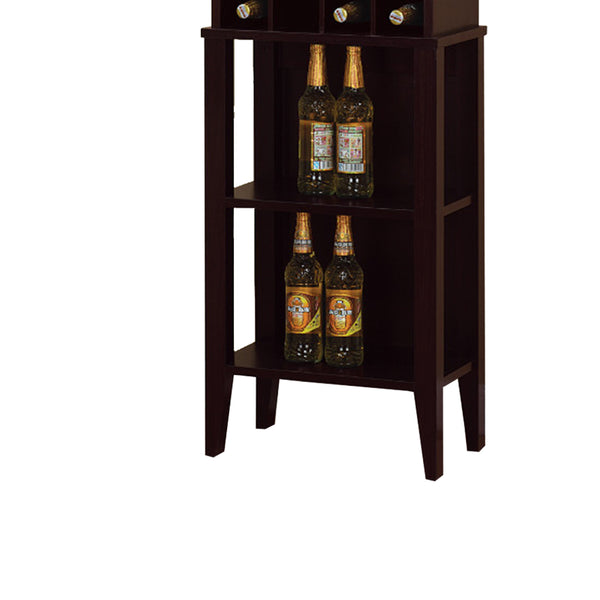 Well Designed Elegant Wine Bar With Wine Racks, Brown - BM141969