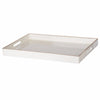 BM145590 Mimosa Rectangle Tray With Cutout Handles, White