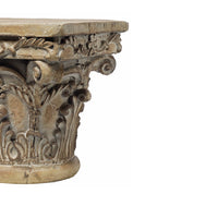 Benzara Traditional Resin Decorative Pedestal with Scrolled Design ...