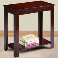 Enchanting Wooden Chairside Table in Brown - BM148297