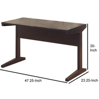 BM148729 Well-designed All Around Dark Brown Finish Desk