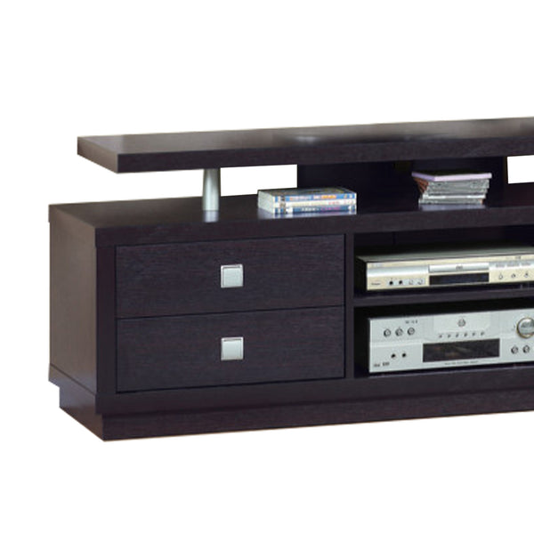 BM148731 Modern Style TV Stand With 4 Drawers And 2 Open Shelves