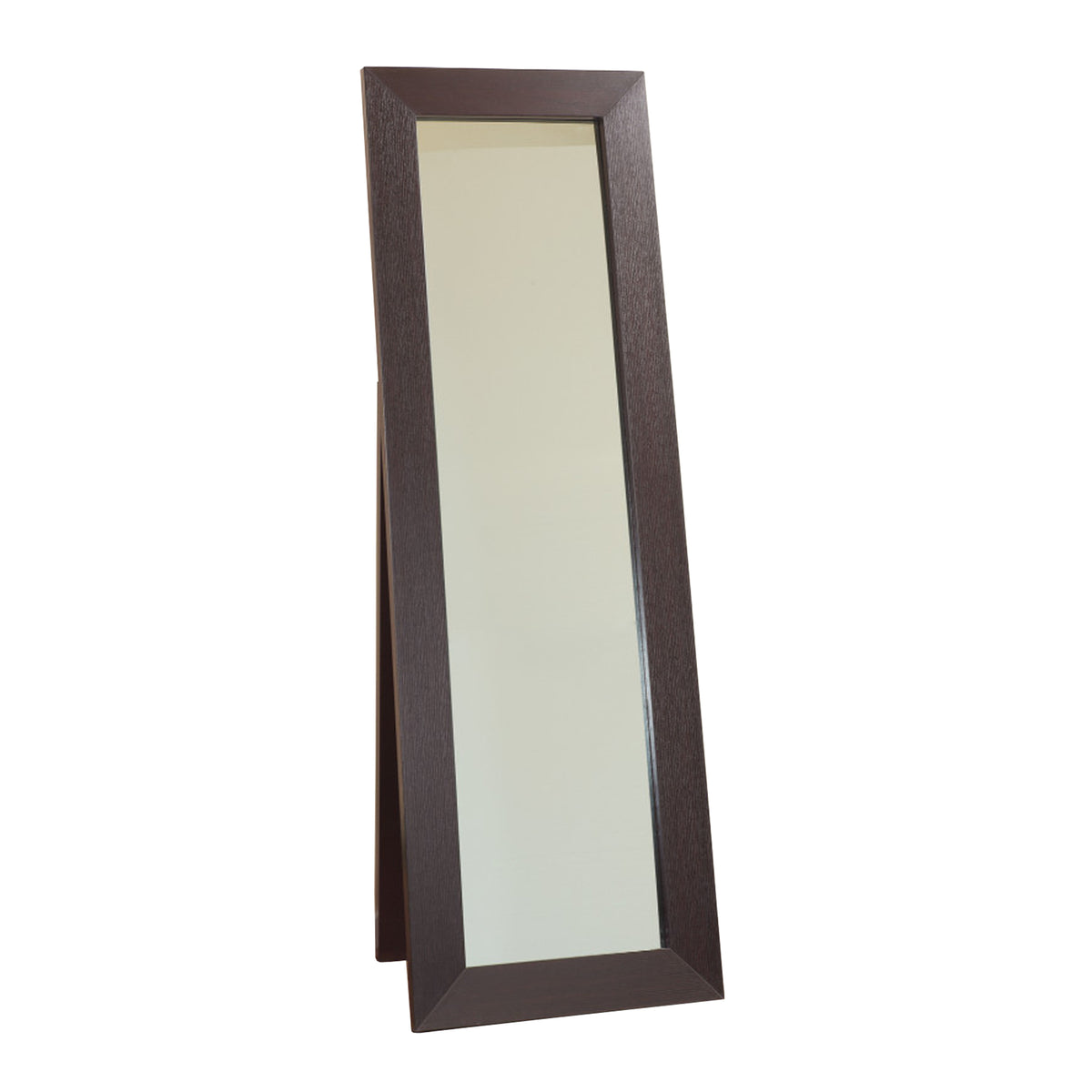 Aesthetic Accent Mirror With Wooden Framing, Dark Brown - BM148738