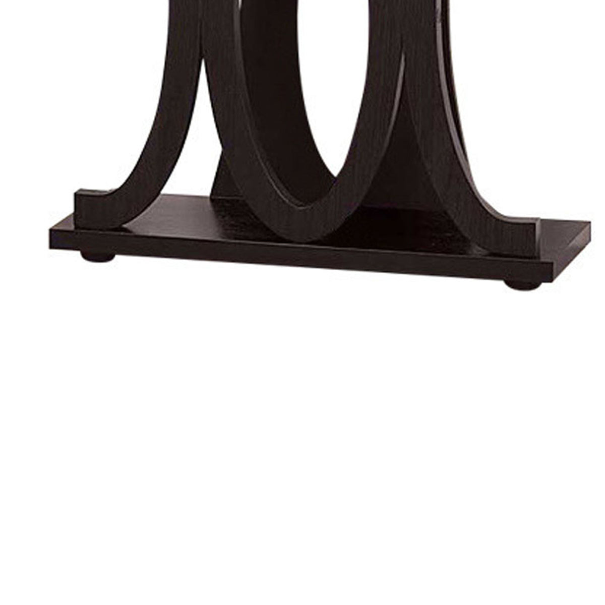 Stylish Console Table With Base Shelf, Dark Brown - BM148762