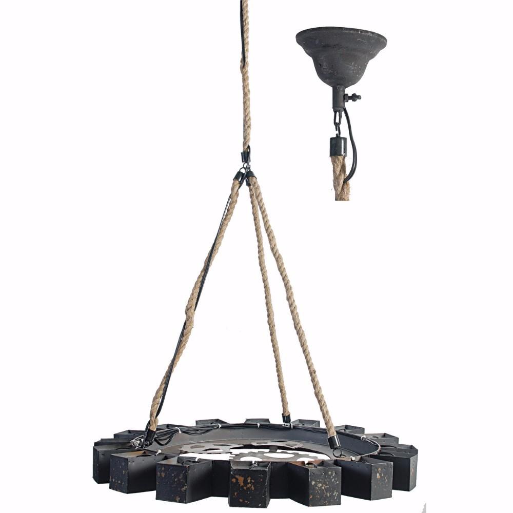 benzara BM149453 Distinctively Designed Tyre-Like Chandelier