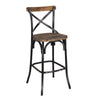 Zaire Bar Chair, Walnut & Antique Black - BM152029