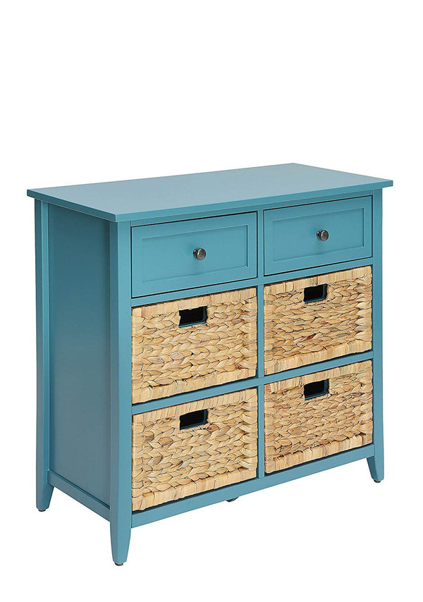 BM154277 Flavius Console Table With 6 Drawers, Blue