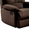 BM154280 Arcadia Microfiber Glider Recliner, Chocolate Brown