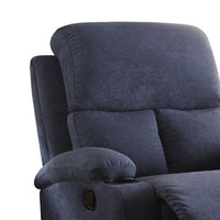 Rosia Comfy Recliner , Blue Linen - BM154334