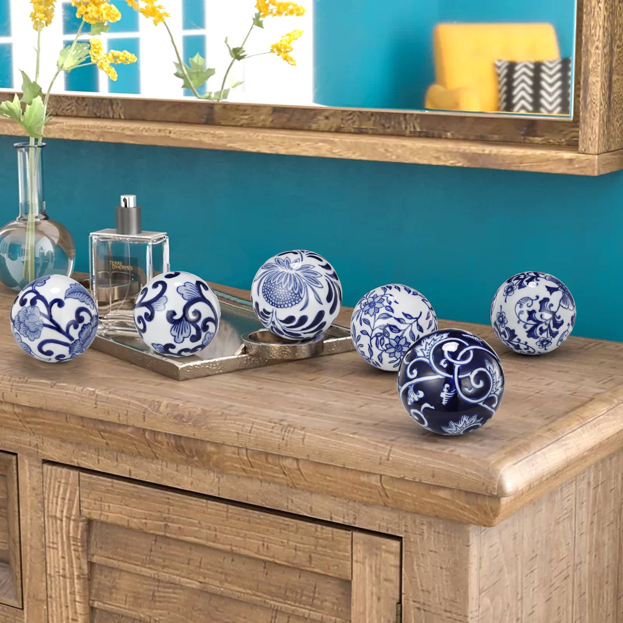 Blue and White Decorative Balls: A Comprehensive Guide