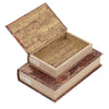 Set of 6 Antique Distressed Book Boxes, Multicolor, 3 Assortment - BM154498