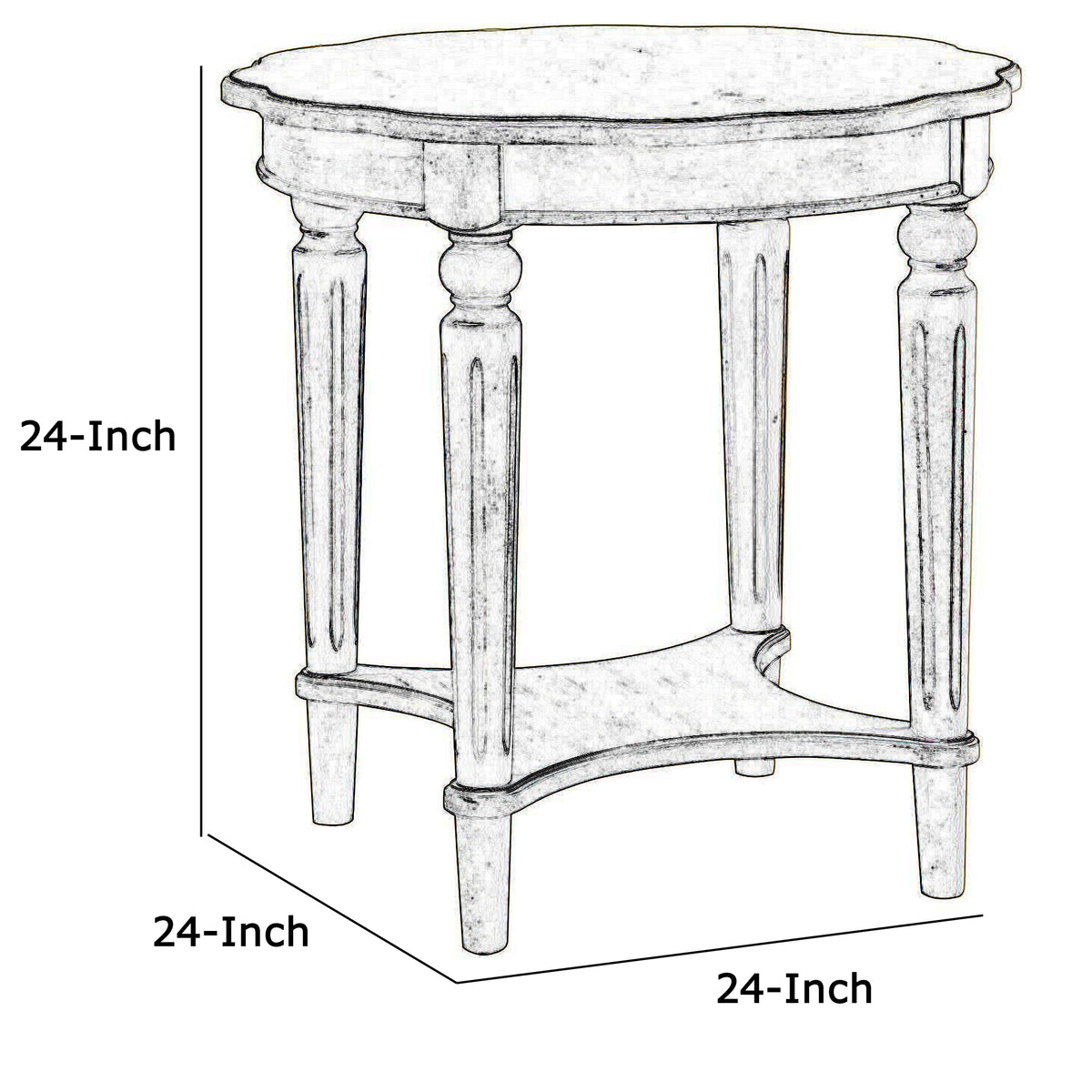 BM154598 End Table, Antiqued Slate