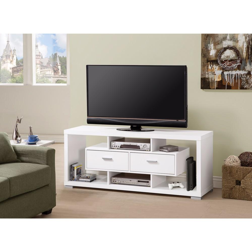 BM156127 Spacious Modern Style TV Console, White