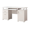 BM156220 Elegant white Computer desk with efficient Storage