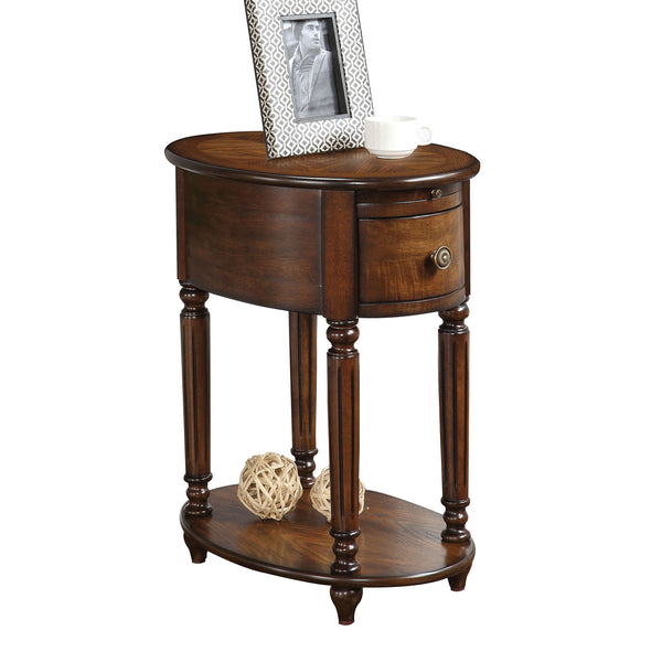 Alluring Side Table, Dark Oak Brown - BM157266