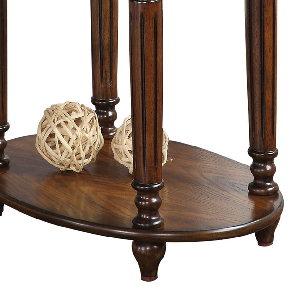Alluring Side Table, Dark Oak Brown - BM157266